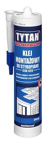 KLEJ MONTAŻOWY 290ML TYTAN STYROFIX