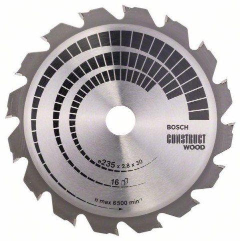 PIŁA TARCZOWA H CONSTRUCT WOOD 235*2.8*30/25Z16