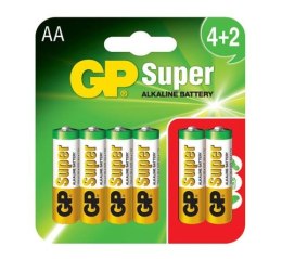 BATERIA SUPER ALKALINE AA LR6 1.5V 6 SZTUK