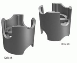 PODKŁADKA PLASTIKOWA PUNKTOWA KOŚĆ 35/40/45/50 BARYŁKA