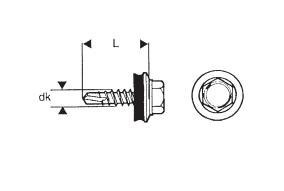 WKRĘT SAMOWIERTNY 4.8*20MM RAL 3011