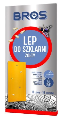 LEP DO SZKLARNI ŻÓŁTY 10 SZT