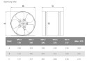 WENTYLATOR KANAŁOWY PRZEMYSŁOWY ARW 150, METALOWY