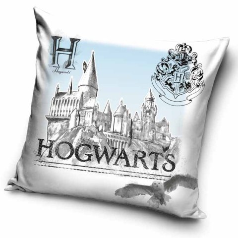 Poszewka velvet 40x40 Harry Potter biała Carbotex