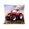 Poszewka bawełniana 40x40 Traktor czerwony Faro