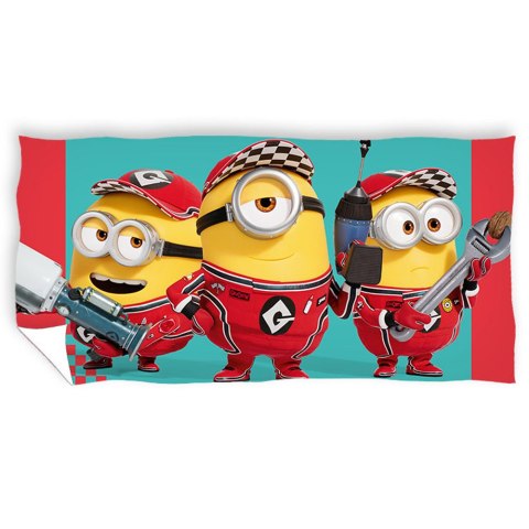 Ręcznik bawełniany 70x140 Minionki team Carbotex