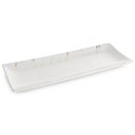 PATERA DEKORACYJNA ARIELA 38 X 14 X 4 CM BIAŁY EUROFIRANY