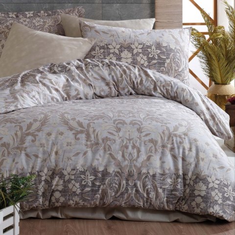 Pościel bawełniana FLORAL BROWN/160x200 COTTONLOVE EXCLUSIVE Darymex