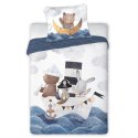 Pościel bawełna 100x135 + 40x60 Łódka Faro