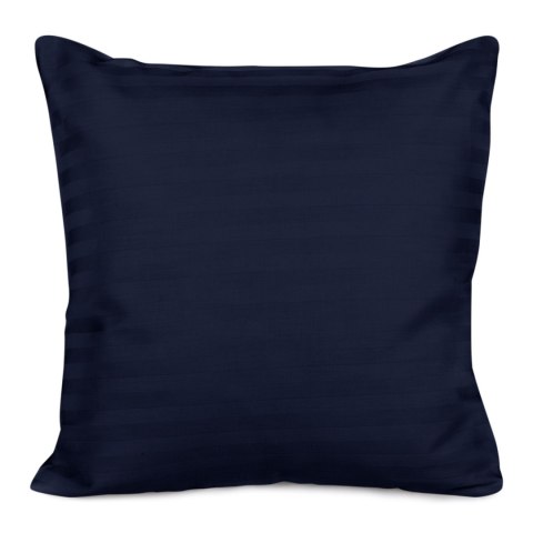 Poszewka satyna bawełna CIZGILI NAVY BLUE/40x40.