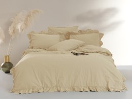 Pościel bawełniana AKDENIZ CREAM/160x200(P) STONEWASHED Limasso