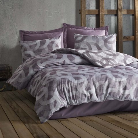 Pościel bawełniana SPOTY PURPLE/160x200 COTTONLOVE JACQUARD Darymex