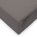 Prześcieradło jersey elastan z gumką ANTHRACITE/ANTRACYT/160x200x30 Darymex