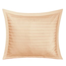 Poszewka satyna bambusowo-bawełniana STRIPE BEIGE/70x80 z listwą