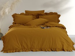 Pościel bawełniana MUSTARD/160x200(P) STONEWASHED Limasso