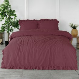 Pościel bawełniana RASPBERRY/160x200(P) STONEWASHED Limasso