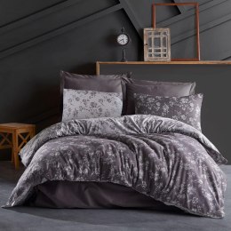 Pościel bawełniana SPRING ANTHRACITE/220x200 COTTONLOVE JACQUARD