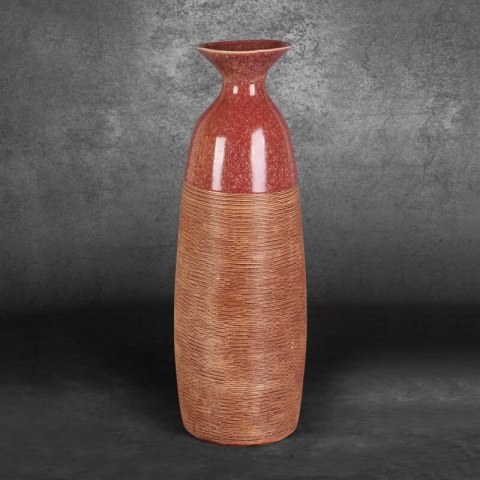 WAZON DEKORACYJNY ELDA (04) 18 X 17 X 51 CM CZERWONY EUROFIRANY WAZON DEKORACYJNY ELDA (04) 18 X 17 X 51 CM CZERWONY EUROFIRANY