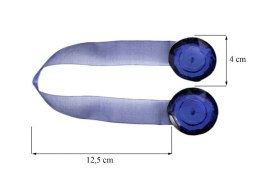 UPINACZ DEKORACYJNY Z MAGNESEM 12.5 CM POPIELATY EUROFIRANY