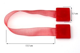 UPINACZ DEKORACYJNY Z MAGNESEM CZERWONY EUROFIRANY