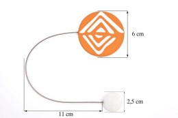 UPINACZ DEKORACYJNY Z MAGNESEM POMARAŃCZOWY EUROFIRANY