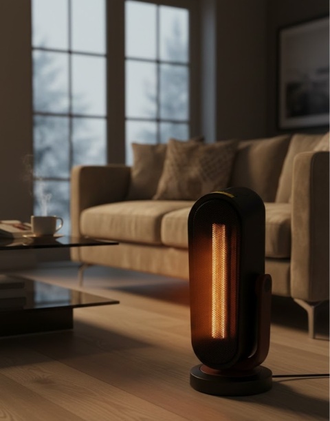 Inteligentny Grzejnik Ceramiczny H1 1500W | Pilot | Oscylacja – Ciepło w Sekundy!