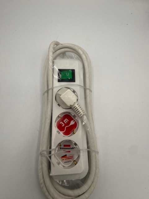 Listwa Zasilająca Brennenstuhl Eco-Line 3m / 3 Gniazda / Biała