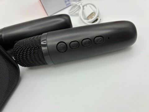 Zostań Gwiazdą! Zestaw Karaoke Duo – Głośnik + 2 Mikrofony (Efekty Głosu)