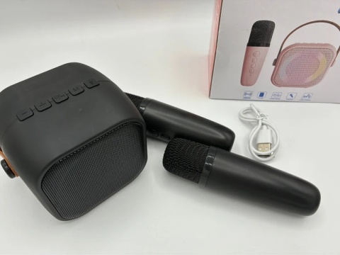 Zostań Gwiazdą! Zestaw Karaoke Duo – Głośnik + 2 Mikrofony (Efekty Głosu)